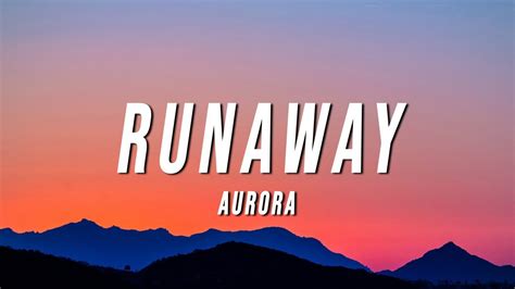 runaway aurora lyrics.